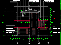 CAD biệt thự nhà phố 3 tầng có chỗ để ô tô .FUll [dwg] kiến trúc, kết cấu